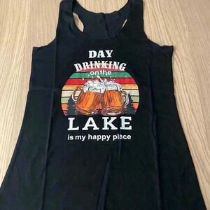 🆕Lake Drinking Graphic Tank Top M🆕